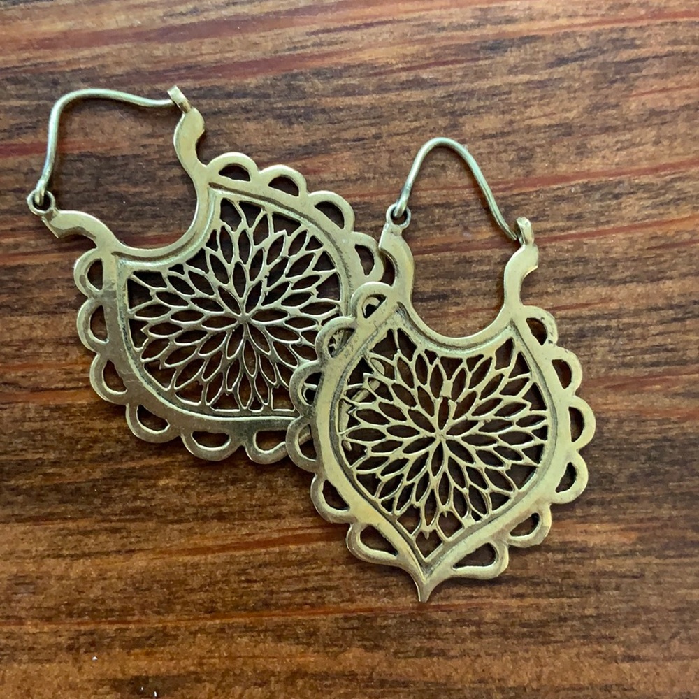 Brass Boho earrings